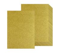 20 hojas de papel de cartulina con purpurina dorada A4, papel grueso con purpurina de 250 g/m², cartulina brillante para álbumes de recortes, proyectos de arte, tarjetas de felicitación, boda