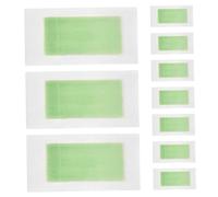 20 Hojas de Tiras Depilatorias Faciales de Papel Encerado | Color Verde Claro, Uso en Rostro y Cuerpo, Formato Portátil para Viajes y Rutinas Ocupadas