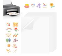 20 hojas papel adhesivo A4 para imprimir,Vinilo Imprimible Papel Adhesivo Impermeable,papel pegatina para imprimir para impresoras,Papel Vinilo Adhesivo Imprimible Blanco Mate