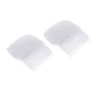 20 horquillas laterales para el pelo, 70 x 40 mm, para mujer, pasadores laterales transparentes