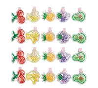 20 Horquillas para Mascotas con patrón de Frutas, pequeñas Pinzas para el Pelo para Perros, Gatos, Conejos, Accesorios Coloridos para el Pelo de Mascotas, Lindo Tocado para