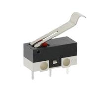 20 interruptores de límite de 3 pines SPDT for ratón, interruptor táctil de 1 A y 125 V for impresora 3D, rodillo for ratón.(BENT HANDLE,100PCS)