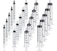 20 jeringas de plástico de 1 ml, 3 ml, 5 ml, 10 ml, con medición, múltiples usos, herramientas de jeringa de medición para medir, regar, rellenar