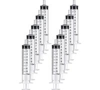 20 jeringas de plástico de 10 ml con medición, múltiples usos, herramientas de jeringa de medición para medir, regar, rellenar