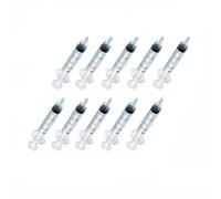 20 jeringas de plástico de 2 ml con medición, múltiples usos, herramientas de jeringa de medición para medir, regar, rellenar