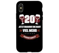 20 Jetzt braucht Die Haut viel Mehr Feuchtigkeit Wein Shirt Carcasa para iPhone X/XS