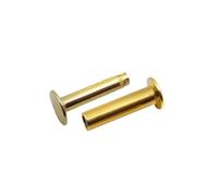 20 juegos de tornillos de bloqueo de mango de cuchillo de acero inoxidable y latón, pernos con remaches, accesorio de sujeción for cuchillos de cocina, utensilios de cocina ( Color : 20 Sets Type C )