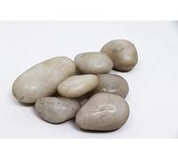 20 kg Guijarro pulido Guijarros de río Guijarros Grava de jardín Grava decorativa Blanco
