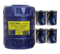 20 L MANNOL Racing+Ester 10W-60 API SN/SM/CF Aceite Motor Motor Flush