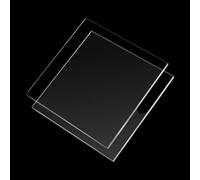 20 láminas de PVC transparente, lámina de plástico suave y fina de 100 x 200 mm, tablero de plástico transparente for diseños creativos.(100x200x0.5mm)