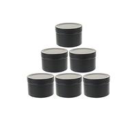 20 latas de velas de 50 ml latas de velas vacías latas de velas DIY velas para hacer artesanías regalos contenedores de almacenamiento de azúcar de té (Negro)