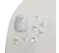 20 lazos de metal 3D para uñas, arte para mujeres, decoración, accesorios