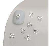 20 lazos de metal 3D para uñas, arte para mujeres, decoración, accesorios