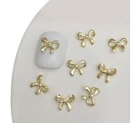 20 lazos de metal 3D para uñas, arte para mujeres, decoración, accesorios