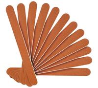 20 limas de uñas naturales, grano 180/240, limas de uñas de madera de doble cara, reutilizables, 7 x 17,8 cm, doble cara, blanco y marrón (marrón)