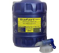 20 litros de aceite para motor MANNOL Safari 20W-50 API SL/CF con llave de drenaje