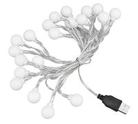 20 Luces LED de Cadena Globo LED Luces de Cadena de Interior Al Aire Libre Luces de Cadena de Hadas Luces de Cadena a Prueba de Agua para Niñas Decoración de Habitación Cumpleaños Festivo Jardín Patio