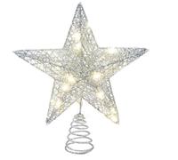 20 Luces LED para árbol de Navidad, 20,3 x 25,4 cm, diseño de Hierro, Dos Modos (Encendido y Apagado)