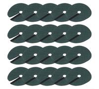 20 mantillo de árbol de tela no tejida para anillos para jardinería sostenible, tapete transpirable supresor para círculos de árboles y áreas de plantación (32 cm)