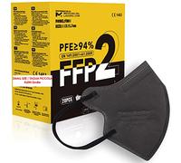 20 Mascarillas FFP2/KN95 Colores Gris Talla Pequeña Small Homologadas Certificación CE de 4 Capas, Máscara Protectora de Polvo, Mascarilla de Protección con Filtros de Calidad BFE≥95, 20 Piezas