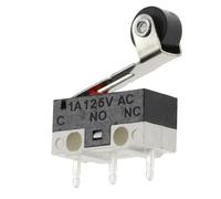 20 microinterruptores de límite 3 pines con brazo palanca rodillo mango largo SPDT, interruptor botón pulsador momentáneo compatible ratón, accesorios bricolaje(PULLEY,20PCS)