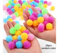20 Mini Bolas de Masaje Aleatorias, Bolas de Yoga Multicolores con Forma de Erizo, Adecuadas para la Relajación de Pies y Cuerpo, Regalo Ideal para , Día de San Valentín, Accesorios de Yoga