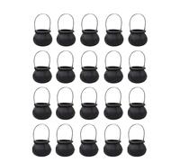 20 mini cuencos de plástico para calderos de brujas de Halloween con asas para fiestas, recuerdos de mesa o decoración de trucos