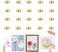 20 mini rodamientos giratorios de metal para hacer tarjetas, rotación de 360°, mecanismo de giro suave, giratorio para manualidades, tarjetas de papel, álbumes de recortes, joyería, manualidades