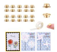 20 mini rodamientos giratorios de metal para manualidades, tarjetas de papel, álbumes de recortes, tarjetas de felicitación, rotación de 360°, mecanismo de giro suave, giratorio para hacer joyas