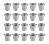 20 minicubos de metal portátiles, macetas, jarrones, jardineras, bonitas cajas de dulces para bodas, fiestas, decoración del hogar.