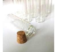 20 minitarros de almacenamiento de vidrio de 18 ml con tapón de corcho, perfectos for manualidades, regalos y obsequios de fiesta