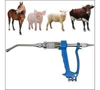 20 ML Dispensador De Medicina Veterinaria, Pistola De Empapado Continuo, Dispositivo De DosificacióN Continua, Herramienta De AlimentacióN De Metal Y Dispositivo Dosificador, para Ganado, Ovejas