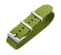 20 mm/22 mm tropas francesas militares paracaídas elásticas de nylon OTAN correas de reloj de repuesto para la piel amistosa correa de reloj Accesorios, 20mm, Nailon