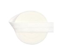 20 mm brillante pliegue sobre elástico spandex satén banda pelo lazo diadema vestido costura encaje ajuste(Off White,11 Yards)