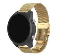 【20 mm】 Correa de reloj duradera de inoxidable universal resistente al sudor y al deterioro para varios tipos de relojes Aptitud Física Reloj Bandas (Gold, One Size)