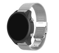 【20 mm】 Correa de reloj duradera de inoxidable universal resistente al sudor y al deterioro para varios tipos de relojes Aptitud Física Reloj Bandas (Silver, One Size)