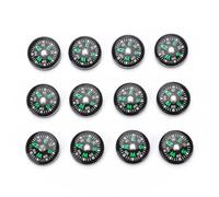 20 mm de 12 Piezas Pequeñas brújulas, Mini Aceite de Bolsillo portátil de plástico, brújula Llena de Aceite para Acampar Accesorios al Aire