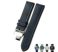 20 mm de 21 mm 22 mm Bandas de reloj de reloj marrón negro para Rolex para Omega Seamaster 300 para Hamilton para Seiko para IWC para pulsera Tissot (color: broche de oro de 10 mm, tamaño: 20 mm)