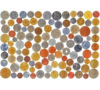 20 Monedas Diferentes DE Muchos PAÍSES Alrededor del Mundo, Incluyendo UNA Bolsa DE Monedas