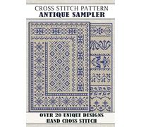 20+ Monochrome Cross Stitch Patterns: A Collection of Vintage Borders and Traditional Floral Motifs