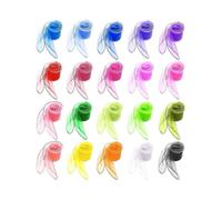 20 Multicolor Juggling Scarf Rhythm Scarf, Square Silk Organza Scarf Baby Sensory Scarf