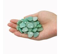 20 Packs of Tumbled Polished Natural Green Aventurine Crystals Heart Stones, Crystals and Healing Stones Quartz Bulk for Wicca, Reiki, Healing Energy, Chakra Stones, Witchcraft Supplies