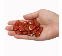 20 Packs of Tumbled Polished Natural Red Jasper Crystals Heart Stones, Crystals and Healing Stones Quartz Bulk for Wicca, Reiki, Healing Energy, Chakra Stones, Witchcraft Supplies