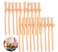 20 pajitas para despedida de soltera, pajillas de noche loca, accesorios de fiesta de niñas, accesorios de fiesta de plástico reutilizables para bar, fiesta, cumpleaños, boda