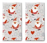 20 pañuelos (2 x 10) de Papá Noel divertido como regalo para Navidad