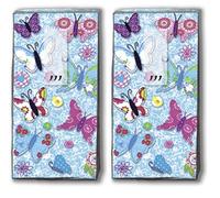 20 pañuelos (2 x 10) hechos a mano Butterflies - Mariposas hechas a mano / Primavera / Pañuelos con motivos