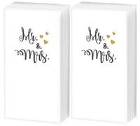 20 pañuelos (2 x 10) Mr. & Mrs. | Freudentränen | Boda | Regalo