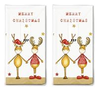 20 pañuelos de papel (2 x 10) dos amigos de Navidad como regalo para Navidad