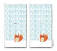 20 pañuelos individuales de Navidad con diseño de zorro de invierno. 2 paquetes de 10 pañuelos de papel individuales impresos como regalo.