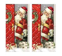 20 pañuelos individuales de Navidad Nostalgia Santa Claus. 2 paquetes de 10 pañuelos individuales como regalo.